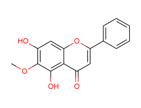 480-11-5,Oroxylin,5,7-dihydroxy-6-methoxyflavone;Oroxylin A;5,7-Dihydroxy-6-methoxy-2-phenyl-4H-1-benzopyran-4-one 5,7-Dihydroxy-6-methoxyflavone;5,7-dihydroxy-6-methoxy-2-phenylchromen-4-one;4H-1-Benzopyran-4-one, 5,7-dihydroxy-6-methoxy-2-phenyl-;oroxyllin-A;Oroxylin;6-Methoxybaicalein;4H-1-Benzopyran-4-one,5,7-dihydroxy-6-methoxy-2-phenyl;5,7-dihydroxy-6-methoxy-2-phenyl-4H-1-benzopyran-4-one;6-methoxy-5,7-dihydroxyflavone;baicalein 6-methyl ether;