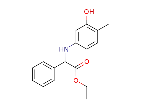 ethyl 2-((3-hydroxy-4-methylphenyl)amino)-2-phenylacetate