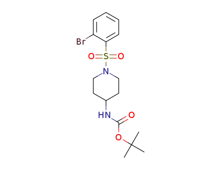 tert-butyl (1-((2-bromophenyl)sulfonyl)piperidin-4-yl)carbamate