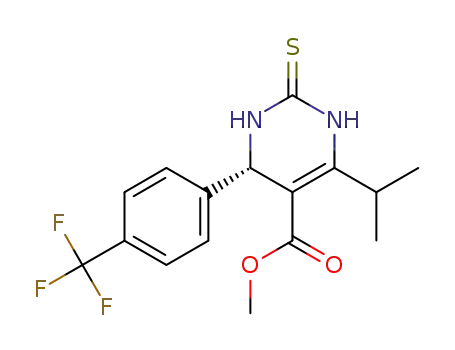 (S)-4-(4-trifluoromethylphenyl)-6-isopropyl-5-methoxycarbonyl-1,2,3,4-tetrahydropyrimidine-2(1H)-thione