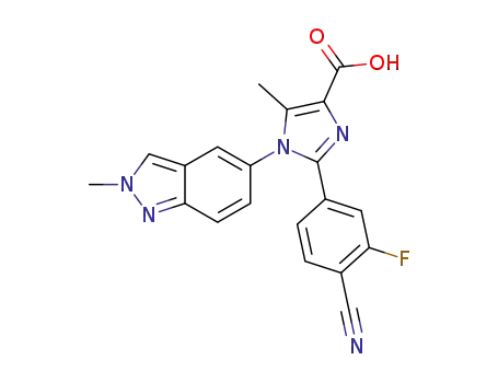 2-(4-cyano-3-fluorophenyl)-5-methyl-1-(2-methylindazol-5-yl)imidazole-4-carboxylic acid