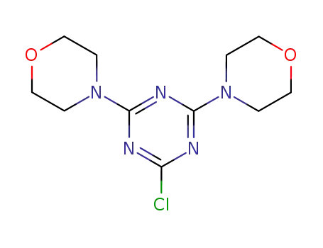 Molecular Structure of 7597-22-0 (2-Chloro-4,6-dimorpholin-4-yl-1,3,5-triazine)