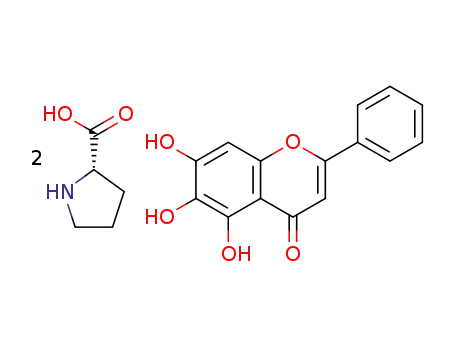 baicalein L-proline cocrystals (1:1)