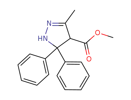 methyl 3-methyl-5,5-diphenyl-4,5-dihydro-1H-pyrazole-4-carboxylate