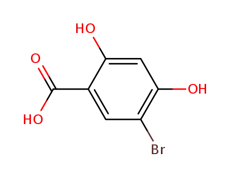 Molecular Structure of 7355-22-8 (5-BROMO-2,4-DIHYDROXYBENZOIC ACID)