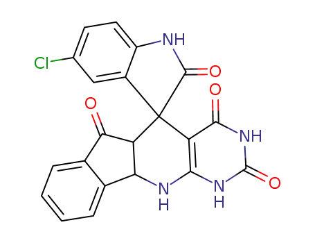 5'-chloro-1H-spiro[indeno[1,2-b]pyrido[2,3-d] pyrimidine-5,3'-indoline]-2,2',4,6(3'H,10'H)tetraone
