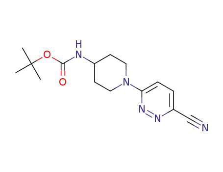 (1-(6-cyano-pyridazin-3-yl)piperidin-4-yl)-carbamic acid tert-butylester