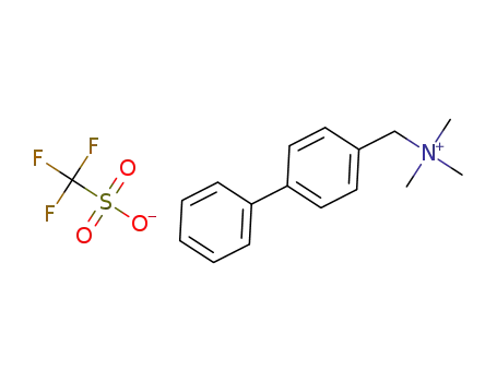 1-([1,1'-biphenyl]-4-yl)-N,N,N-trimethylmethanaminium trifluoromethanesulfonate
