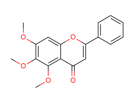 Molecular Structure of 973-67-1 (5,6,7-TRIMETHOXYFLAVONE)