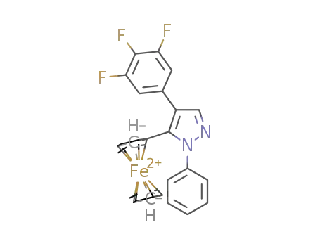 5-ferrocenyl-1-phenyl-4-(3,4,5-trifluorophenyl)-1H-pyrazole
