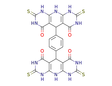 5,5′-(1,4-phenylene)bis(2,8-dithioxo-2,3,7,8,9,10-hexahydropyrido[2,3-d:6,5-d']dipyrimidine-4,6(1H,5H)-dione)