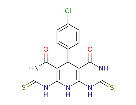 5-(4-chlorophenyl)-2,8-dithioxo-2,3,7,8,9,10-hexahydropyrido[2,3-d:6,5-d′]dipyrimidine-4,6(1H,5H)-dione
