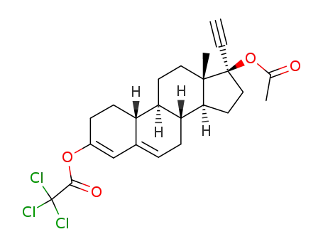 17β-Acetoxy-17α-ethinyl-3-trichloracetoxy-Δ3.5-oestradien