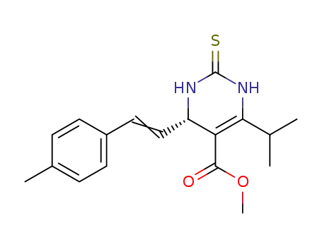 (S)-methyl 6-isopropyl-4-(4-methylstyryl)-2-thioxo-1,2,3,4-tetrahydropyrimidine-5-carboxylate