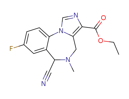 ethyl 6-cyano-8-fluoro-5-methyl-5,6-dihydro-4Hbenzo[f]imidazo[1,5-a][1,4]diazepine-3-carboxylate