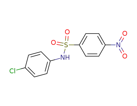 Molecular Structure of 16937-03-4 (Benzenesulfonamide, N-(4-chlorophenyl)-4-nitro-)