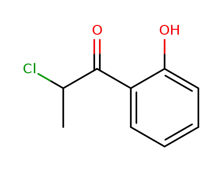 Molecular Structure of 74316-25-9 (1-Propanone, 2-chloro-1-(2-hydroxyphenyl)- (9CI))