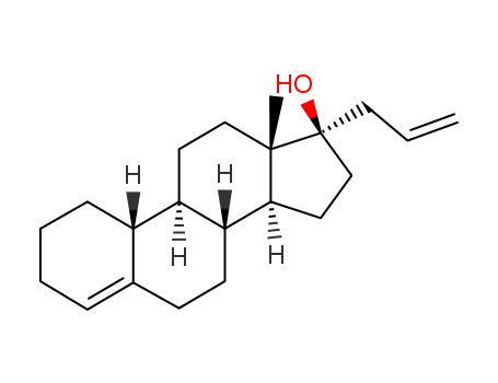 432-60-0,Allylestrenol,Estr-4-en-17-ol,17-(2-propenyl)-, (17b)- (9CI);Estr-4-en-17b-ol, 17-allyl- (6CI,8CI);17a-Allyl-17b-hydroxy-D4-estren;17a-Allyl-4-oestren-17b-ol;17a-Allylestr-4-en-17b-ol;17a-Allylestrenol;Gestanin;Gestanol;Gestanon;NSC 37723;Orageston;Turinal;Estr-4-en-17-ol,17-(2-propen-1-yl)-, (17b)-;