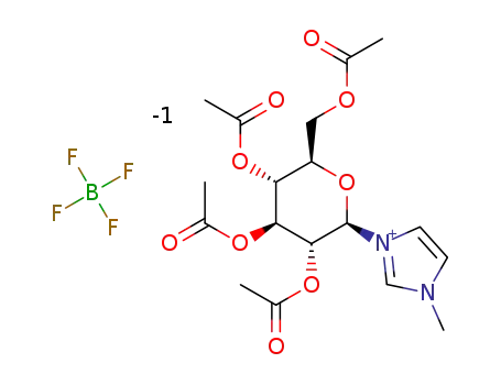 1-methyl-3-(2,3,4,6-tetra-O-acetyl-β-D-glucopyranosyl)imidazolium tetrafluoroborate