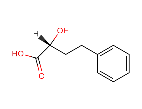 Molecular Structure of 29678-81-7 ((R)-2-Hydroxy-4-phenylbutyric acid)