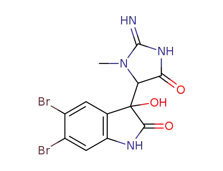 5,6-dibromo-3-hydroxy-3-(2-imino-3-methyl-5-oxoimidazolidin-4-yl)indolin-2-one