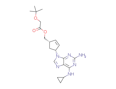 ((1S,4R)-4-(2-amino-6-(cyclopropylamino)-9H-purin-9-yl)cyclopent-2-en-1-yl)methyl 2-(tert-butoxy)acetate