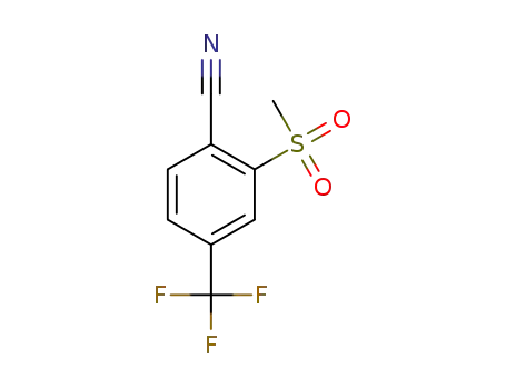 2-methanesulfonyl-4-trifluoromethyl-benzonitrile