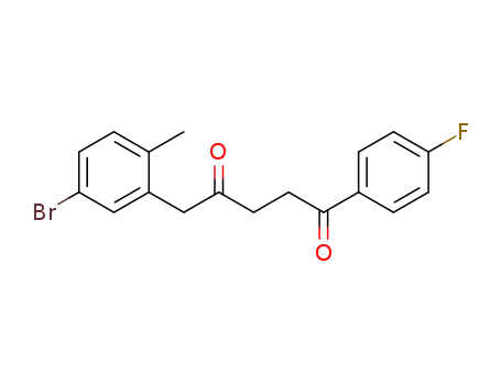 5-(5-bromo-2-methylphenyl)-1-(4-fluorophenyl)pentane-1,4-dione