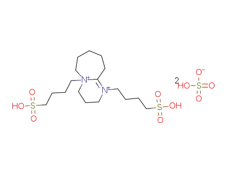 1,8-bis(butanesulphonic acid)-diazobicyclo[5.4.0]undec-7-enium hydrogen sulfate