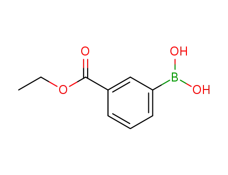 Molecular Structure of 4334-87-6 (3-Ethoxycarbonylphenylboronic acid)