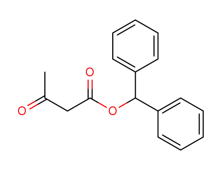 Molecular Structure of 39567-17-4 (Butanoic acid, 3-oxo-, diphenylmethyl ester)