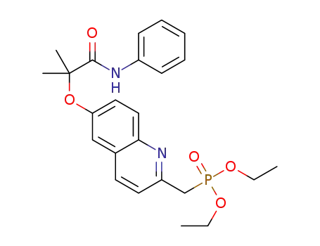 diethyl ((6-((2-methyl-1-oxo-1-(phenylamino)propan-2-yl)oxy)quinolin-2-yl)methyl)phosphonate