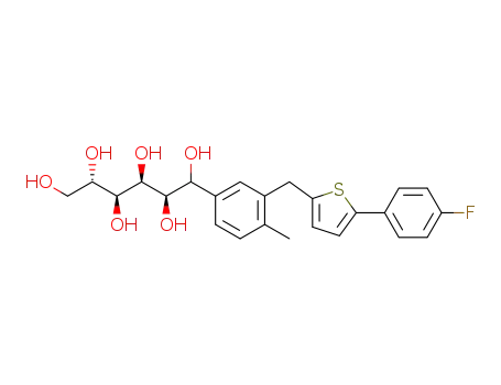 (2R,3S,4S,5S)-1-(3-((5-(4-fluorophenyl)thiophen-2-yl)methyl)-4-methylphenyl)hexane-1,2,3,4,5,6-hexaol