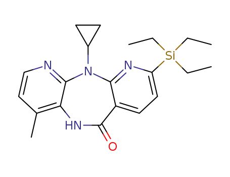 11-cyclopropyl-4-methyl-9-(triethylsilyl)-5,11-dihydro-6H-dipyrido[3,2-b:2',3'-e][1,4]diazepin-6-one