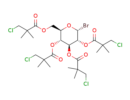 2,3,4,6-O-tetrachloropivaloyl-α-D-bromoglucopyranose