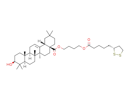 [((5-((R)-1,2-dithiolan-3-yl)pentanoyl)oxy)butyl]-3β-hydroxyolean-12-en-28-oate