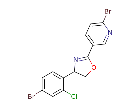 5-(4-bromo-2-chlorophenyl)-2-(6-bromopyridin-3-yl)-4,5-dihydrooxazole