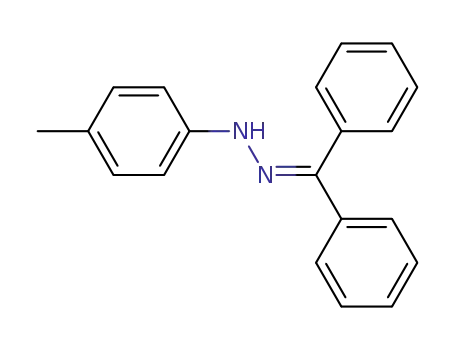 Molecular Structure of 40594-88-5 (Methanone, diphenyl-, (4-methylphenyl)hydrazone)