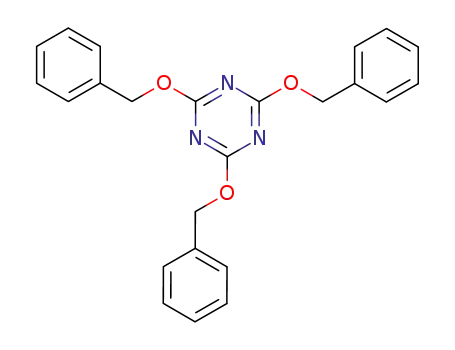 Molecular Structure of 7285-83-8 (2,4,6-tris(phenylmethoxy)-1,3,5-triazine)