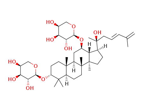 (23E)-(20S)-(3α,12β)-20-hydroxy-dammara-23,25-dien-12-O-α-L-arabinopyranoside-3-O-α-L-arabinopyranoside