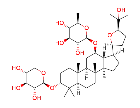 (20S,24R)-(3α,12β)-20,24-epoxy-dammara-25-hydroxyl-12-O-β-D-quinovopyranoside-3-O-β-D-xylopyranoside