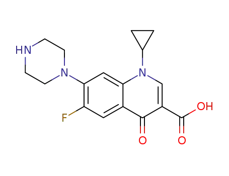 Molecular Structure of 85721-33-1 (Ciprofloxacin)
