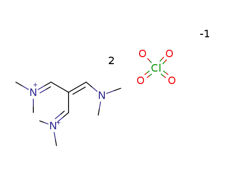Molecular Structure of 2009-81-6 (Methanaminium,N,N'-[2-[(dimethylamino)methylene]-1,3-propanediylidene]bis[N-methyl-, diperchlorate)