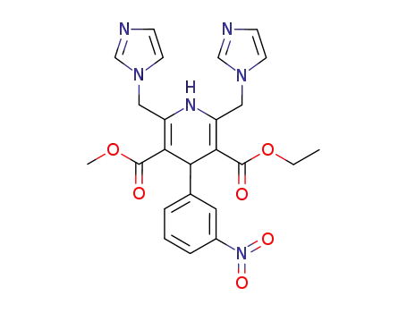 1,4-dihydro-2,6-bis(1H-imidazol-1-ylmethyl)-4-(3-nitrophenyl)pyridine-3,5-dicarboxylic acid ethyl methyl diester