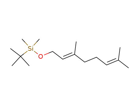 Molecular Structure of 80873-81-0 (Silane,
(1,1-dimethylethyl)[[(2E)-3,7-dimethyl-2,6-octadienyl]oxy]dimethyl-)