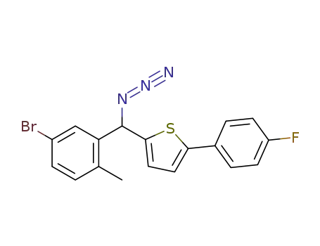 2-(azido(5-bromo-2-methylphenyl)methyl)-5-(4-fluorophenyl)thiophene