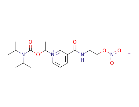 1-(1-((diisopropylcarbamoyl)oxy)ethyl)-3-((2-(nitrooxy)ethyl)carbamoyl)pyridin-1-ium iodide