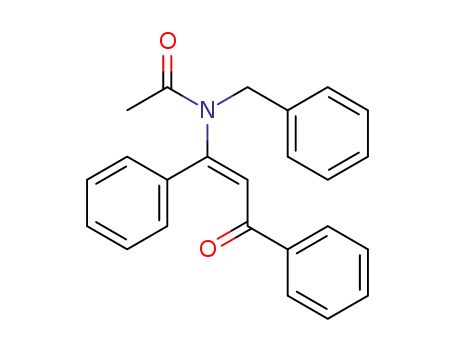 (E)-N-benzyl-N-(3-oxo-1,3-diphenylprop-1-en-1-yl)acetamide