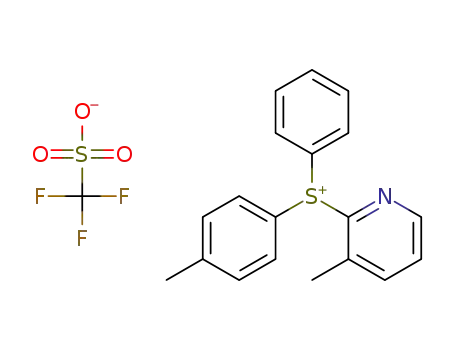 (3-methylpyridin-2-yl)(phenyl)(p-tolyl)sulfonium trifluoromethanesulfonate