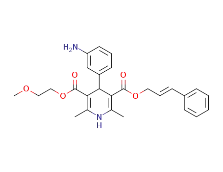 3-(2-methoxyethyl) 5-[(2E)-3-phenyl-2-propen-1-yl] 4-(3-aminophenyl)-2,6-dimethyl-1,4-dihydropyridine-3,5-dicarboxylate